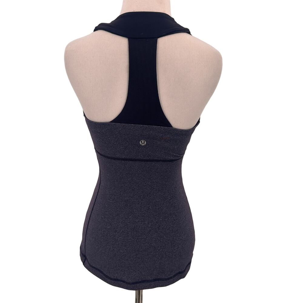 Lululemon Purple Plum Workout Tank Mesh Racerback Size 4 - Picture 4 of 6
